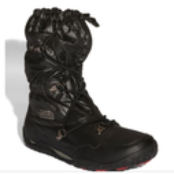 THE NORTH FACE Shiny Black Snow Boot ICE QUEEN, Style APPXVG5, Women Sz 5.5 NEW - Picture 1 of 2